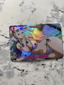 Goddess story One Piece Waifu Manga Bikini Card Yamato Beach Alt Art Cute - Image 1