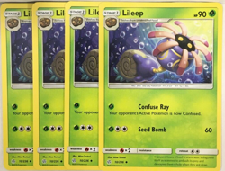 POKEMON 4X LILEEP 10/236 COSMIC ECLIPSE UNCOMMON NEAR MINT-PLAYSET - Image 1