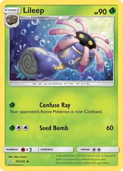 Lileep [SM12 - 10/236] SM - Cosmic Eclipse - NM - Image 1