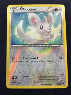 Minccino 84/98 Rev Reverse Holo BW Emerging Powers Pokemon NM Free Shipping - Image 1