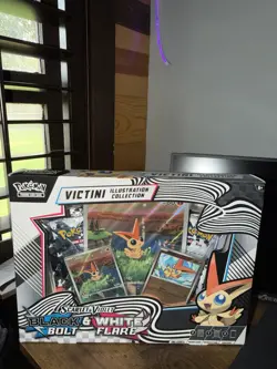 Pokemon S&V Victini Illustration Collection Box Black Bolt White Flare Sealed - Image 3
