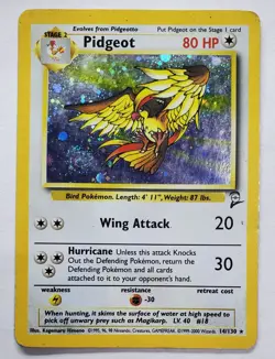 2000 Pokemon Set 2 Pidgeot Holo #14/130 MP - Image 2