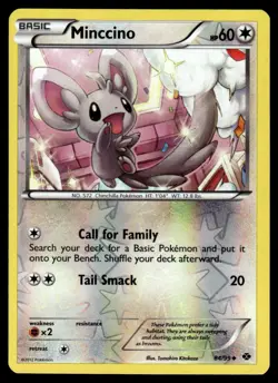 2012 Black & White - Next Destinies Reverse Holo Minccino Basic/Uncommon #84 - Image 1