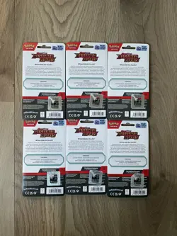 Pokemon Destined Rivals Checklane Blister Booster Pack - Eevee Lot of 6 - Sealed - Image 2