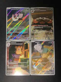 Pokemon TCG Scarlet & Violet / Mega Evolutions Era Illustration Rare Holo Lot - Image 1