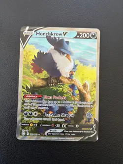 Pokemon Honchkrow V 162/172 Brilliant Stars Ultra Rare Full Art NM - Image 1