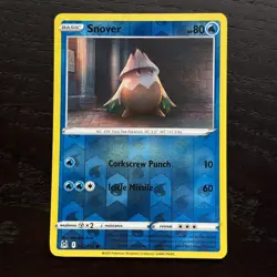 Snover 042/196 Pokemon Lost Origin SWSH Reverse Holo Common Card NM - Image 1