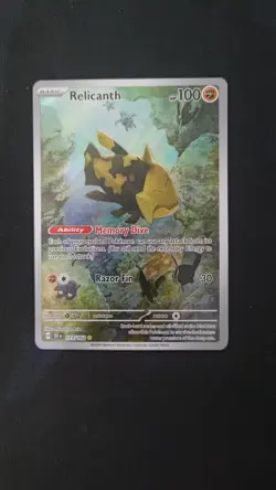 Relicanth 173/162 Illustration Rare Temporal Forces Pokemon TCG Card - Image 1
