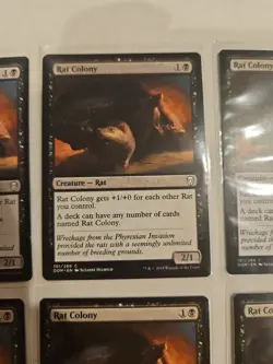 MTG Rat Colony x6 Dominaria Playset Lot Commander EDH Rat Tribal - Image 5