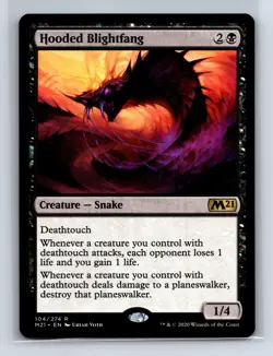 Core Set 2021 #104 Hooded Blightfang - Image 1
