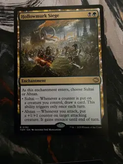 MTG Magic the Gathering Hollowmurk Siege (192/471) Tarkir Dragonstorm LP - Image 1