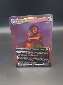 MTG Lord Of The Rings Borderless Foil #0448 Frodo Sauron's Bane - Image 1