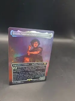 MTG Lord Of The Rings Borderless Foil #0448 Frodo Sauron's Bane - Image 2