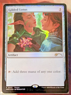 2026 MAGIC: THE GATHERING WPN PROMO-FOIL #0001 GILDED LOTUS - Image 1