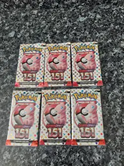 Pokemon 151 Scarlet & Violet English Booster bundle New Sealed 6 Packs Fresh - Image 1