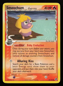 Smoochum 64/101 Common Dragon Frontiers Pokemon MP - Image 1