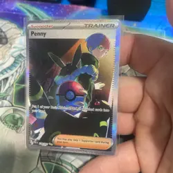 Pokemon TCG Penny Paldean Fates Trainer Holo Card 239/091 Illustration Rare NM - Image 2