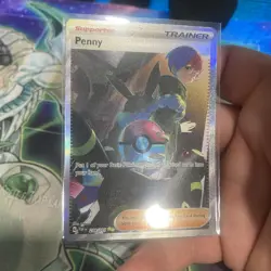 Pokemon TCG Penny Paldean Fates Trainer Holo Card 239/091 Illustration Rare NM - Image 5