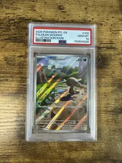 PSA 10 Paldean Wooper 102/094 Phantasmal Flames Pokemon TCG English - Image 1