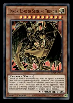 Hamon, Lord of Striking Thunder SDSA-EN043 Structure Deck Yu-Gi-Oh NM - Image 1