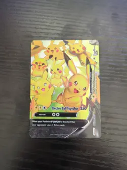 Pokemon Pikachu V-Union SWSH142 SWSH Black Star Promo Card Holo Full Art EN 2021 - Image 1
