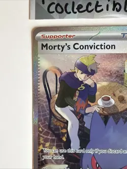 Pokemon Morty’s Conviction 211/162 Temporal Forces SIR TCG Card - Image 2