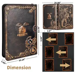 Card Binder 9 Pocket, 3D PU Leather Album with Zipper, 360 Side Loading Pocke... - Image 5