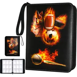Sports Card Binder 900 Pockets, Trading Card Binder 9 Pocket with 50 Sleeves ... - Image 1