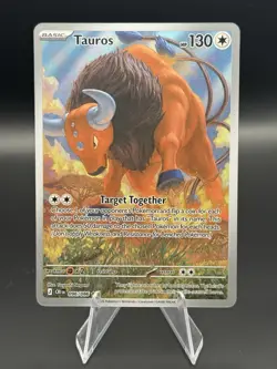 Tauros 096/086 Illustration Rare 2026 Pokemon Chaos Rising Full Art Card NM - Image 1