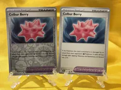 Pokemon Scarlet & Violet: Surging Spark -Colbur Berry Reverse Holo and base card - Image 1