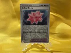 Pokemon Scarlet & Violet: Surging Spark -Colbur Berry Reverse Holo and base card - Image 2