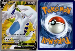Lugia V 185/195 Silver Tempest Pokemon TCG Holo Ultra Rare NM - Image 3