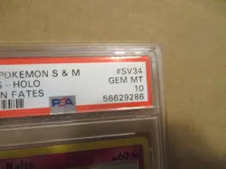 2019 POKEMON SUN & MOON HIDDEN FATES RALTS HOLO #SV34 PSA 10 GEM MINT MORE LISTD - Image 4