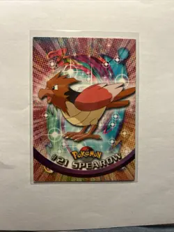 1999 Topps Pokemon Sparrow #21 BLACK Logo TV Animation Series 1 Vintage Card - Image 1