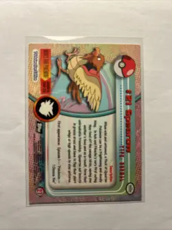 1999 Topps Pokemon Sparrow #21 BLACK Logo TV Animation Series 1 Vintage Card - Image 2