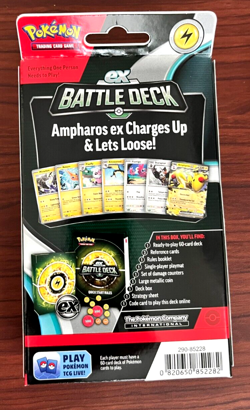 Pokemon TCG Ampharos ex Battle Deck 60 Cards Level 1 Ages 6+ New Sealed Box - Image 2