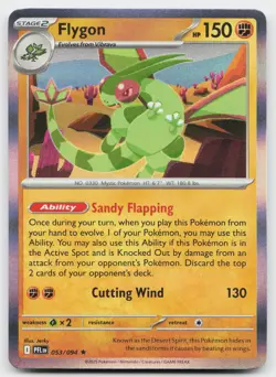Flygon 053/094 Rare Phantasmal Flames Pokemon Holo Near Mint - Image 1