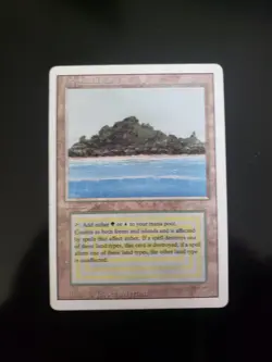 Tropical Island Revised Edition Regular Magic the Gathering MTG Played - Image 1