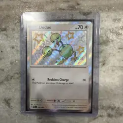 Pokemon Doduo SV: Paldean Fates Shiny Rare Holo 199/091 Reckless Charge 70 HP - Image 1