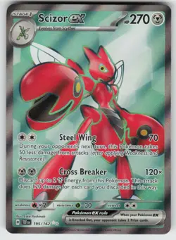 Scizor ex 195/162 Ultra Rare Temporal Forces Pokemon Holo Near Mint - Image 1