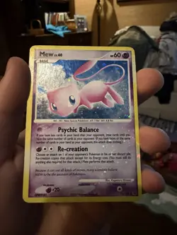 Pokemon Card Secret Wonders Mew 15/132 Rare INSANE Holo Bleed - Image 1