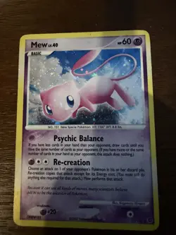 Pokemon Card Secret Wonders Mew 15/132 Rare INSANE Holo Bleed - Image 2