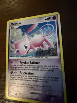 Pokemon Card Secret Wonders Mew 15/132 Rare INSANE Holo Bleed - Image 3