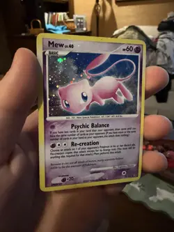 Pokemon Card Secret Wonders Mew 15/132 Rare INSANE Holo Bleed - Image 4