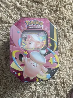 Pokemon Mega Evolution Mega Moonlit Tin Box CLEFABLE Sealed with 4 Booster Packs - Image 1