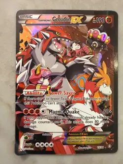 Team Magma’s Groudon EX 15/34 Double Crisis Full Art Pokemon Card 2015 - Image 1