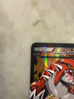 Team Magma’s Groudon EX 15/34 Double Crisis Full Art Pokemon Card 2015 - Image 2