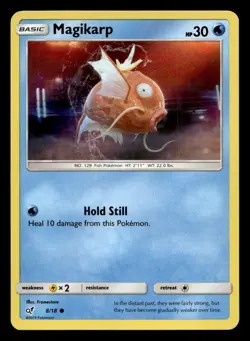 Magikarp 8/18 Common Detective Pikachu Holo Pokemon NM - Image 1