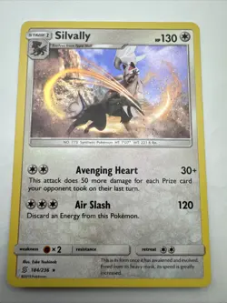 Pokemon TCG Unified Minds - Silvally 184/236 Holo Rare - Image 1