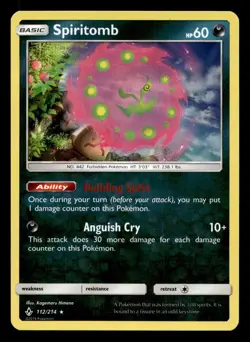 Spiritomb 112/214 Rare Unbroken Bonds Holo Pokemon NM - Image 1